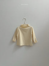 ［minirobe］Blossom Half Turtleneck Tee