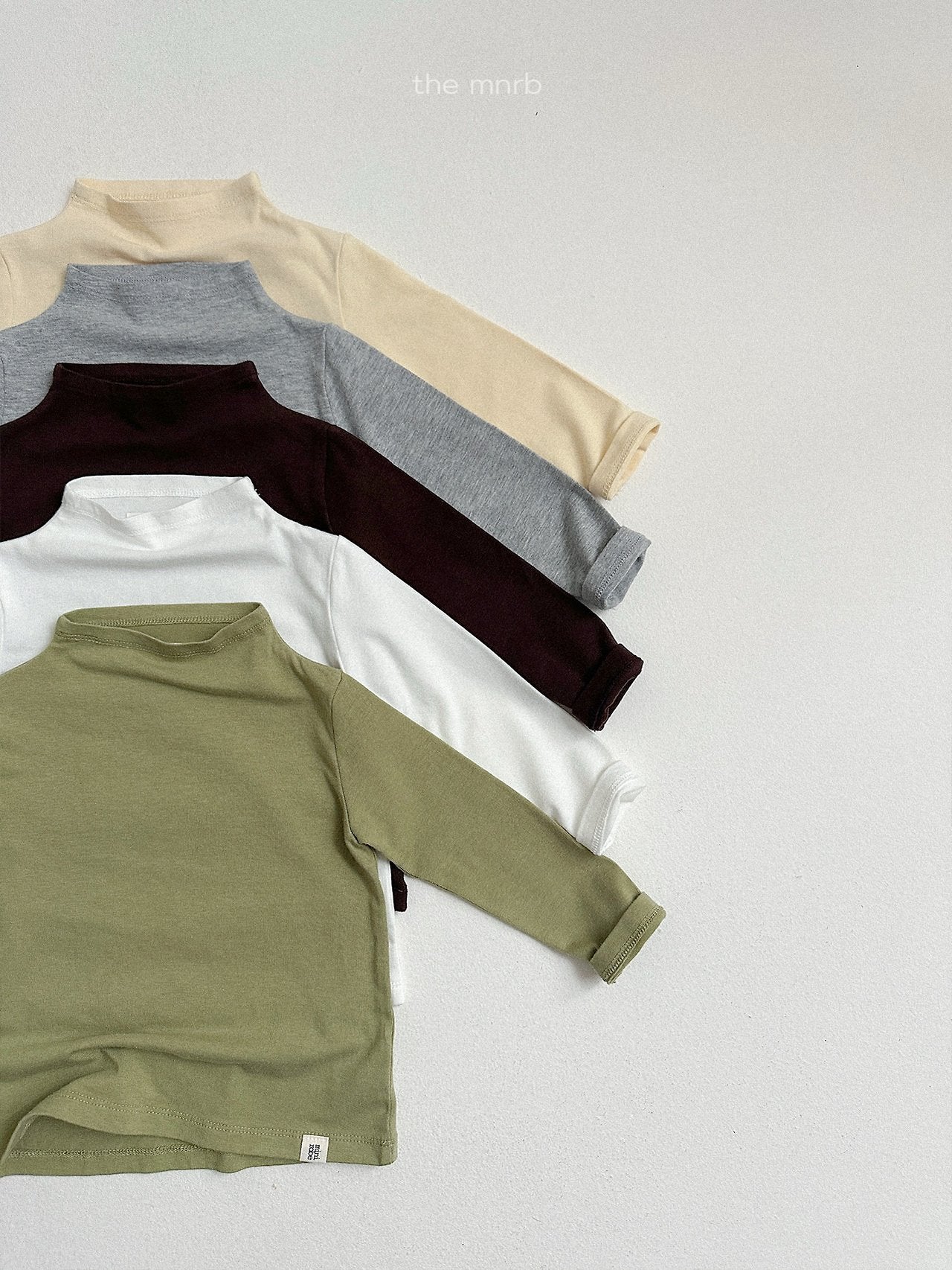 ［minirobe］Blossom Half Turtleneck Tee