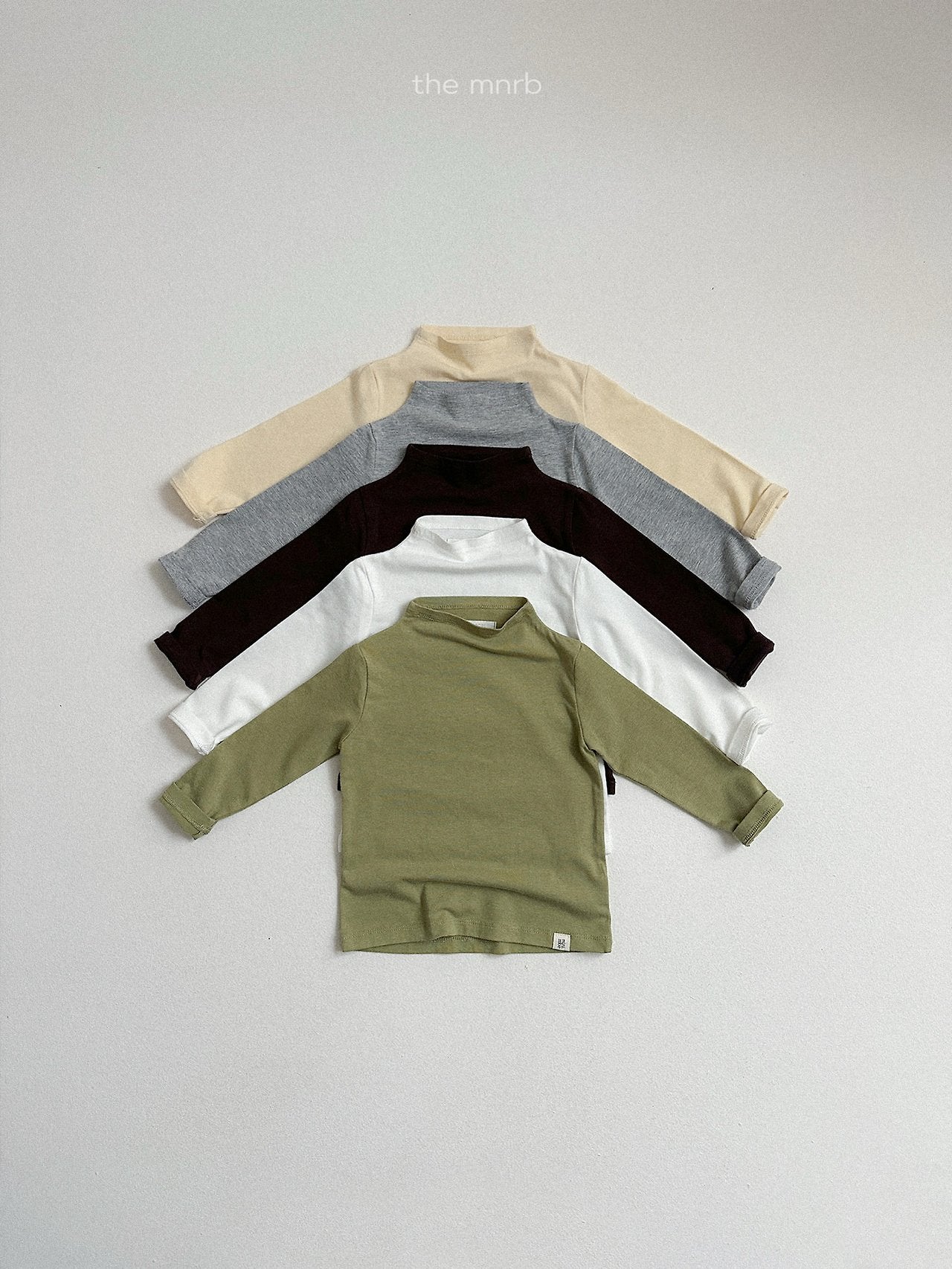 ［minirobe］Blossom Half Turtleneck Tee