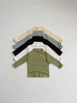 ［minirobe］Blossom Half Turtleneck Tee