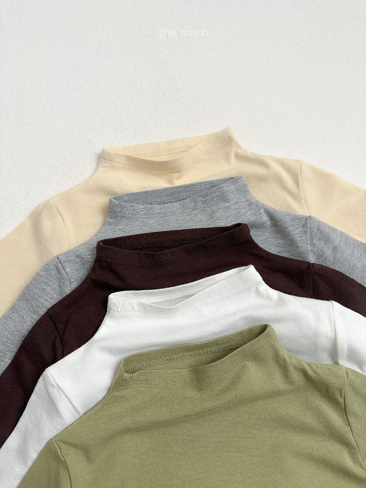 ［minirobe］Blossom Half Turtleneck Tee