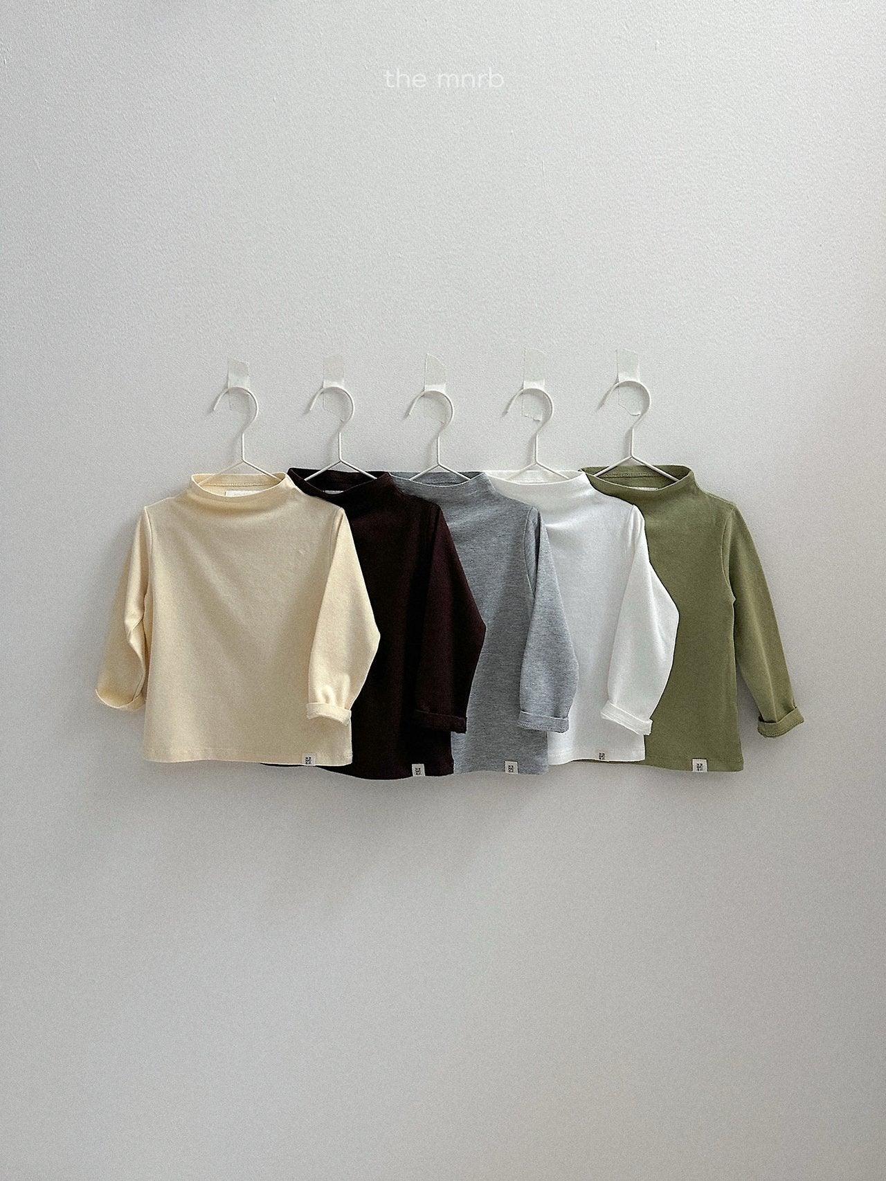 ［minirobe］Blossom Half Turtleneck Tee