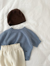 ［minirobe］Emblem 3/4 Sleeve Knit