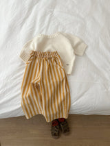 ［minirobe］Emblem 3/4 Sleeve Knit