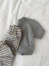 ［minirobe］Emblem 3/4 Sleeve Knit