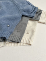 ［minirobe］Emblem 3/4 Sleeve Knit