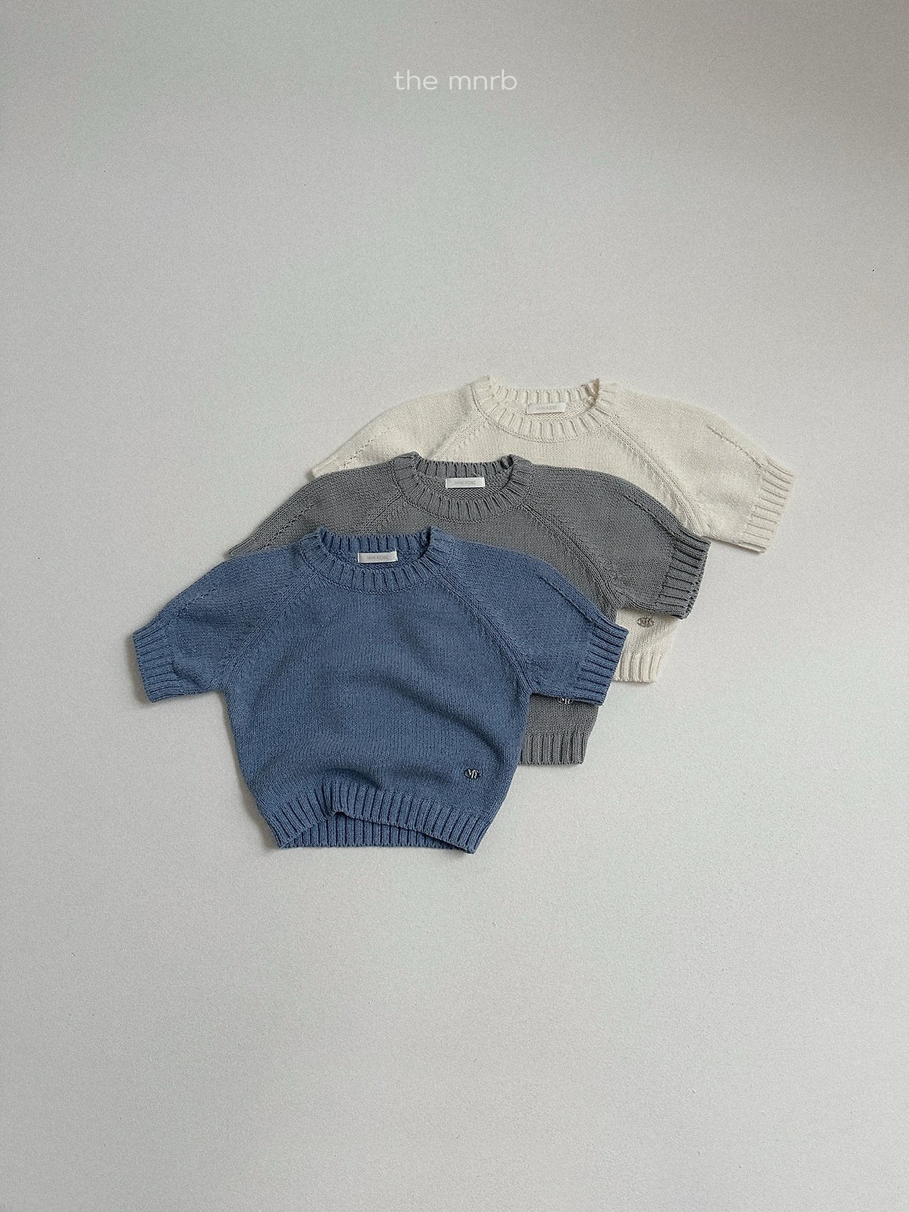 ［minirobe］Emblem 3/4 Sleeve Knit