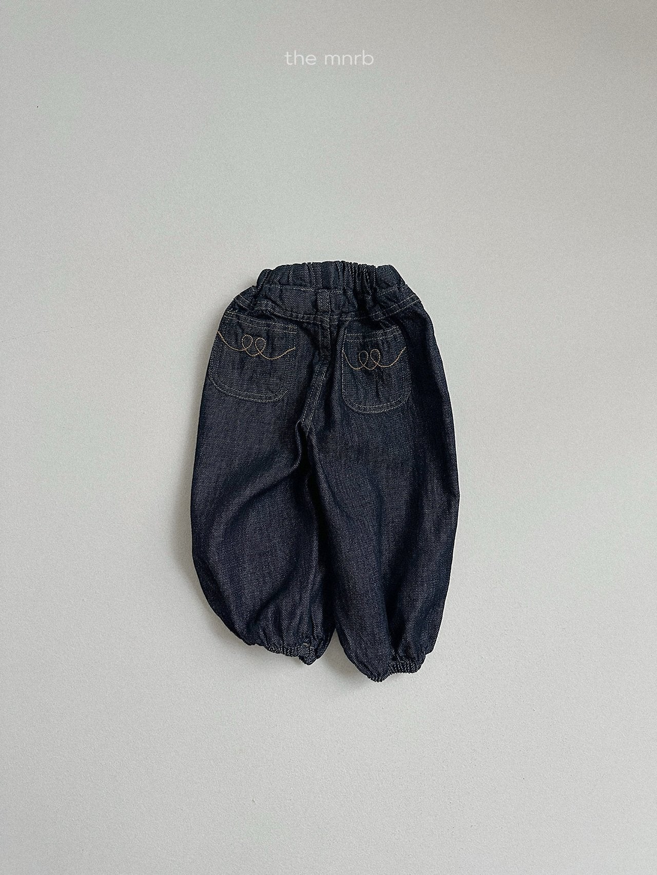 ［minirobe］Stitch Denim Jogger Pants