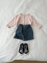 ［minirobe］Eyelet Cardigan