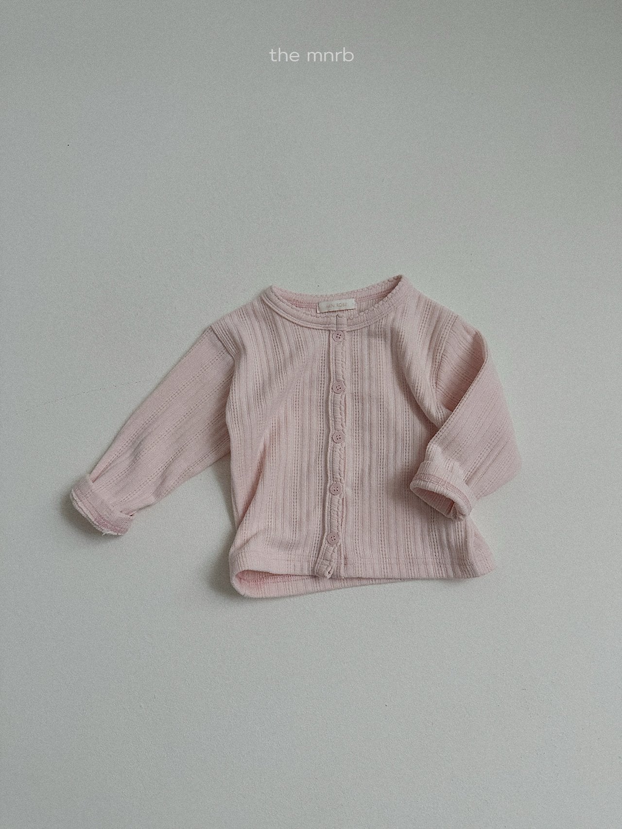 ［minirobe］Eyelet Cardigan