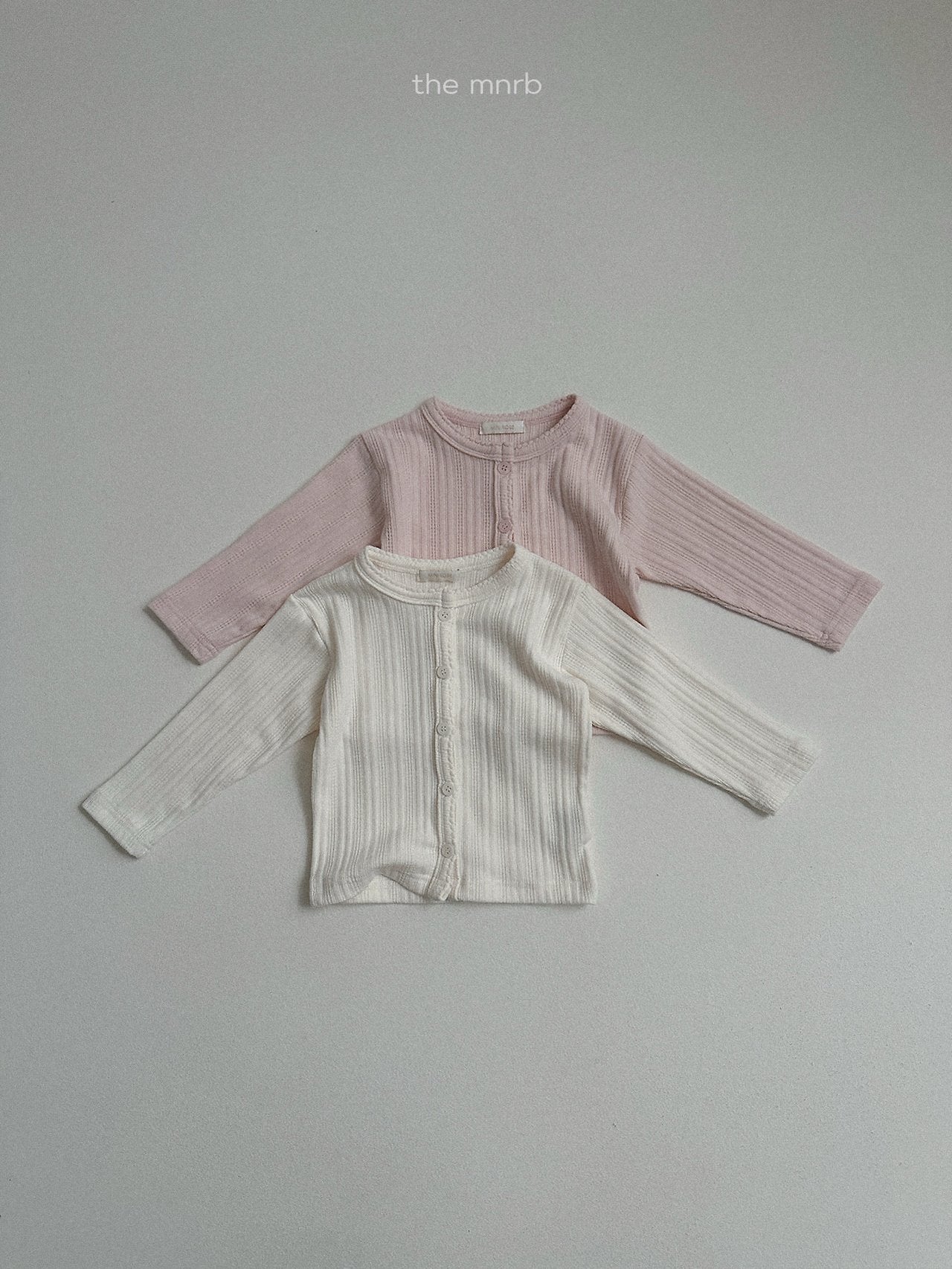 ［minirobe］Eyelet Cardigan