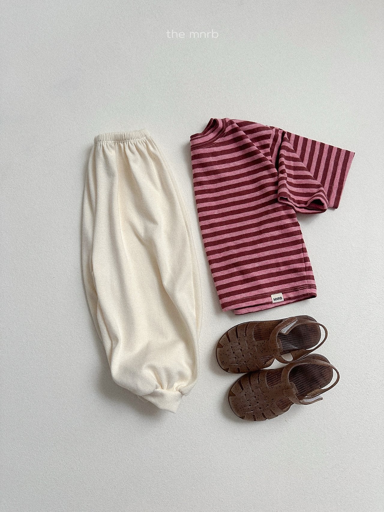 ［minirobe］Cozy Stripe 7/4 Tee