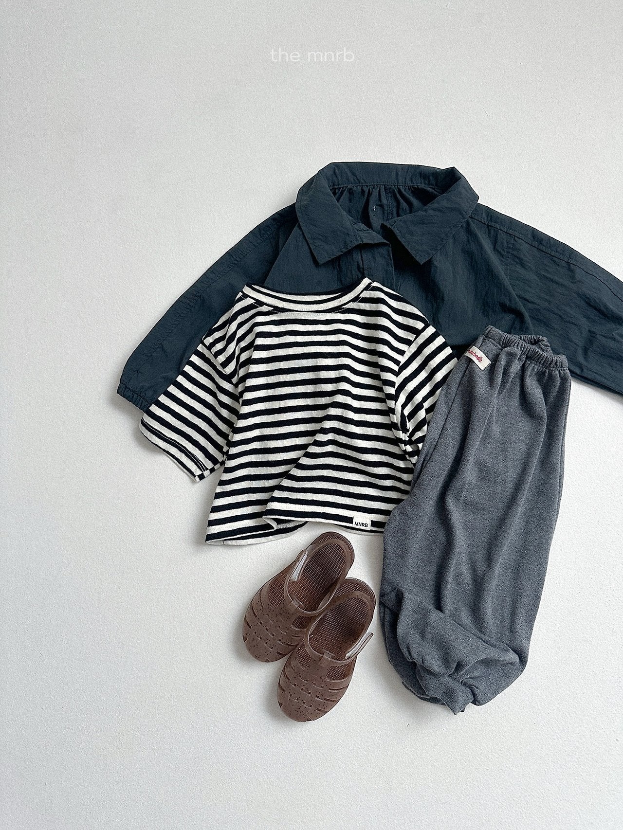 ［minirobe］Cozy Stripe 7/4 Tee
