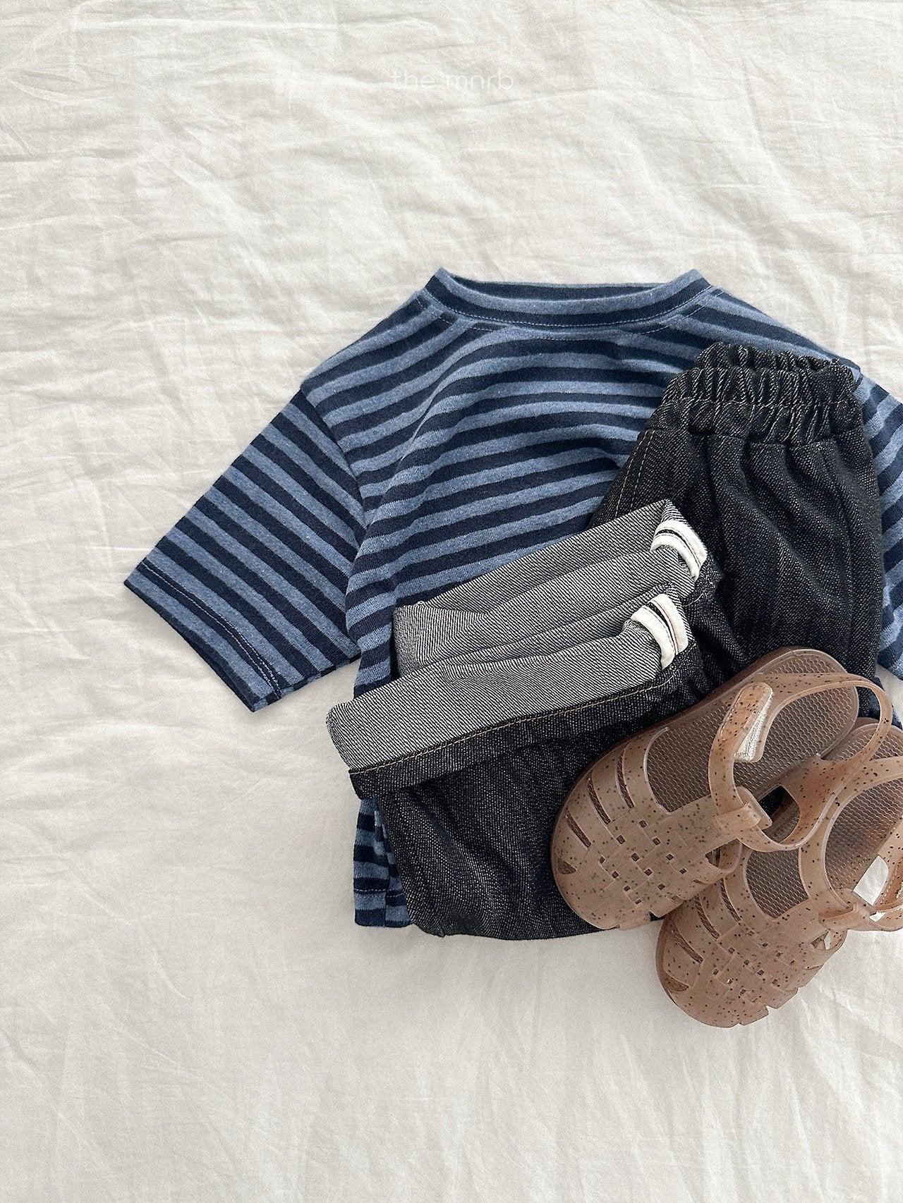 ［minirobe］Cozy Stripe 7/4 Tee