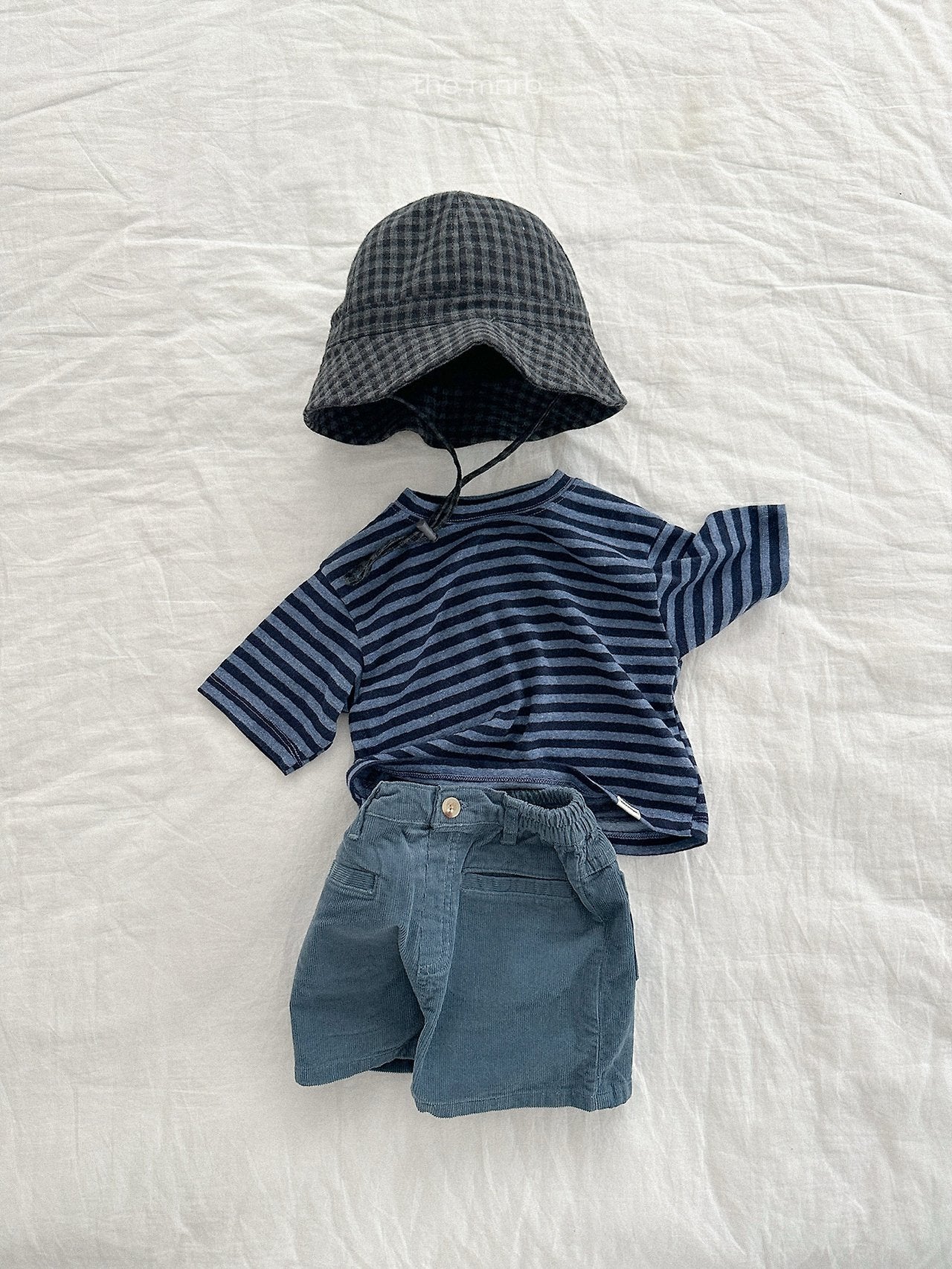 ［minirobe］Cozy Stripe 7/4 Tee