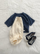 ［minirobe］Cozy Stripe 7/4 Tee