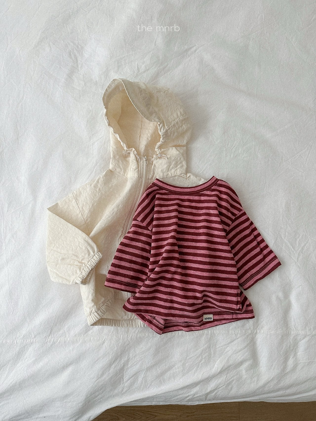 ［minirobe］Cozy Stripe 7/4 Tee