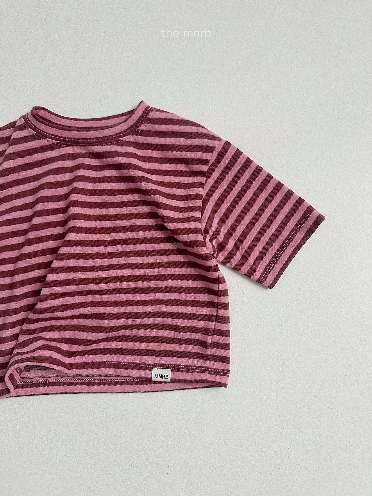［minirobe］Cozy Stripe 7/4 Tee
