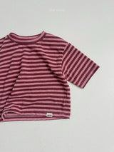 ［minirobe］Cozy Stripe 7/4 Tee