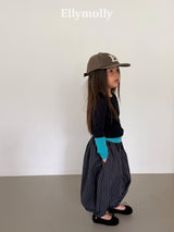 ［ELLY MOLLY］Autumn grid balloon pants