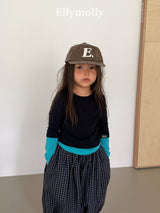 ［ELLY MOLLY］Autumn grid balloon pants