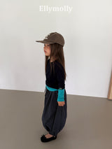 ［ELLY MOLLY］Autumn grid balloon pants