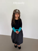 ［ELLY MOLLY］Autumn grid balloon pants