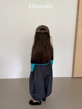 ［ELLY MOLLY］Autumn grid balloon pants