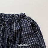 ［ELLY MOLLY］Autumn grid balloon pants