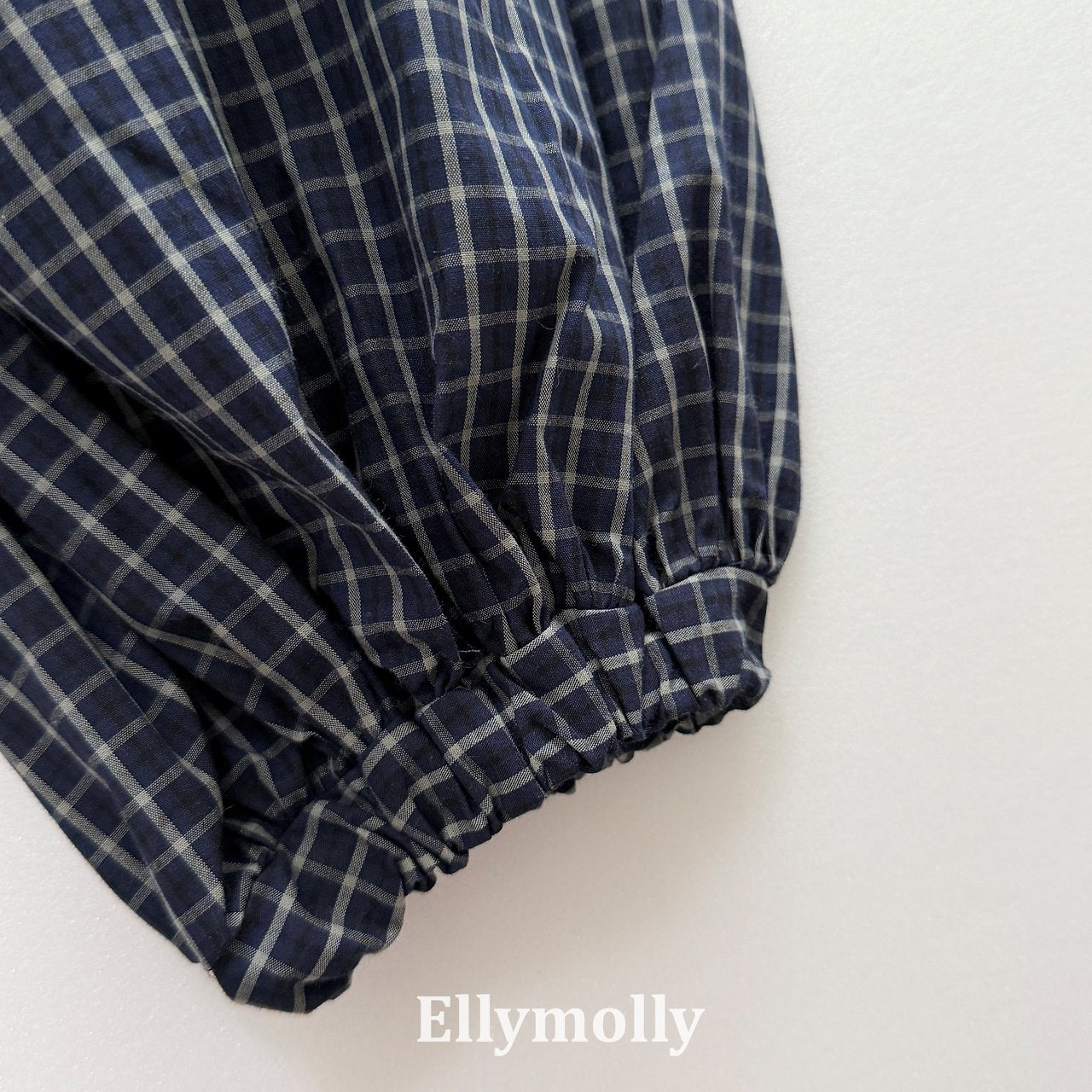 ［ELLY MOLLY］Autumn grid balloon pants