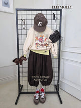 ［ELLY MOLLY］Autumn grid balloon pants