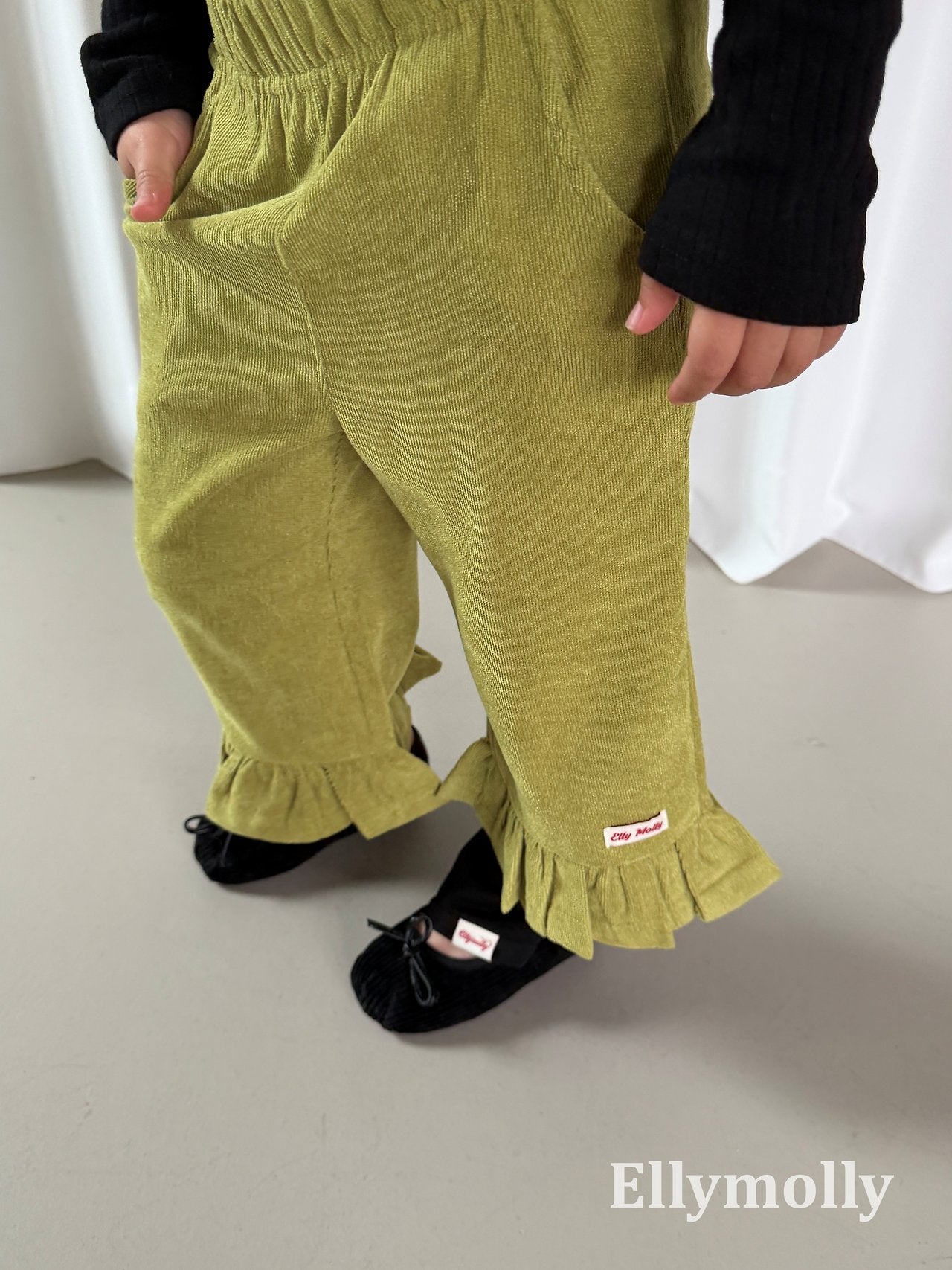 ［ELLY MOLLY］Frill warm pants