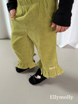 ［ELLY MOLLY］Frill warm pants