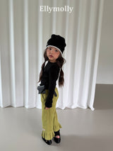 ［ELLY MOLLY］Frill warm pants