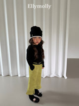 ［ELLY MOLLY］Frill warm pants