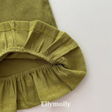 ［ELLY MOLLY］Frill warm pants