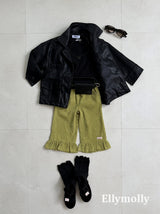 ［ELLY MOLLY］Frill warm pants