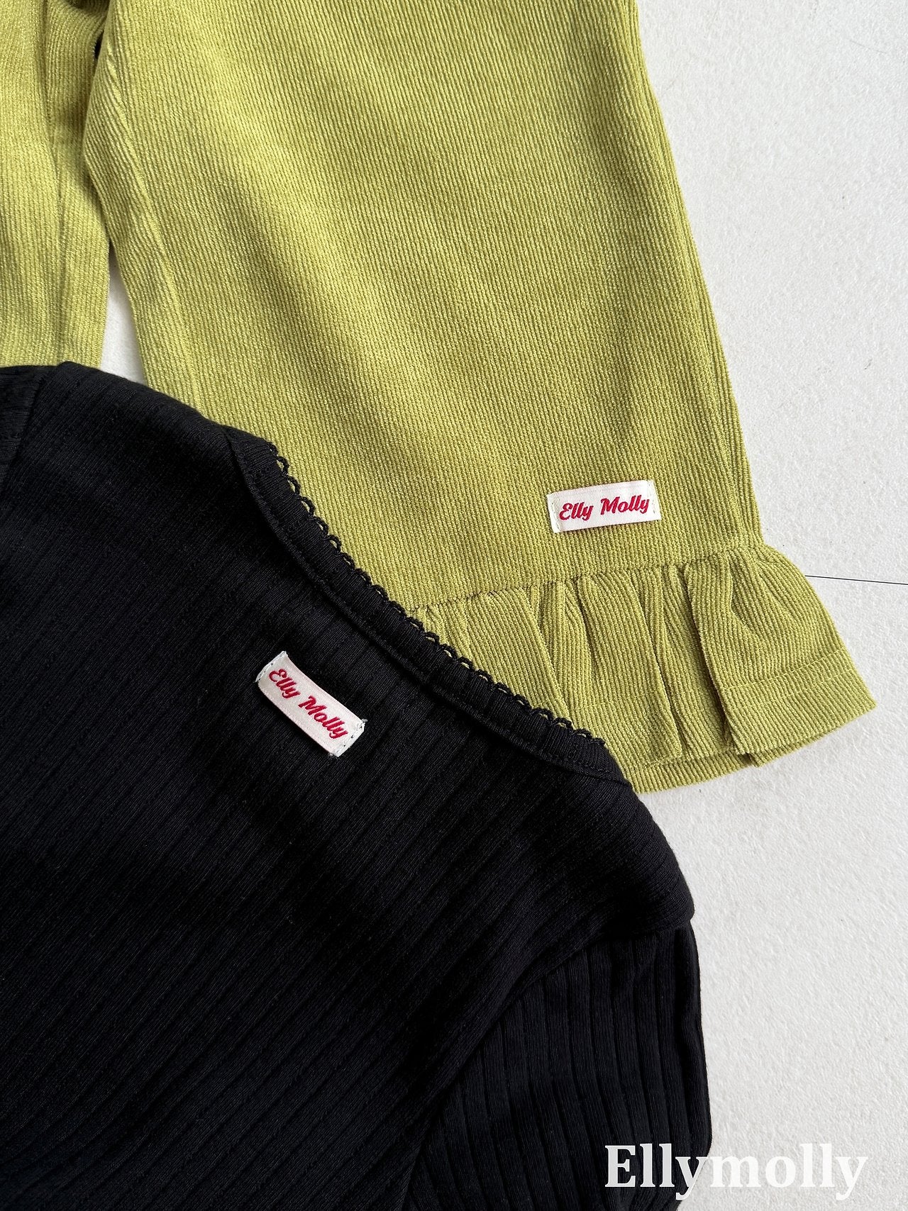 ［ELLY MOLLY］Frill warm pants