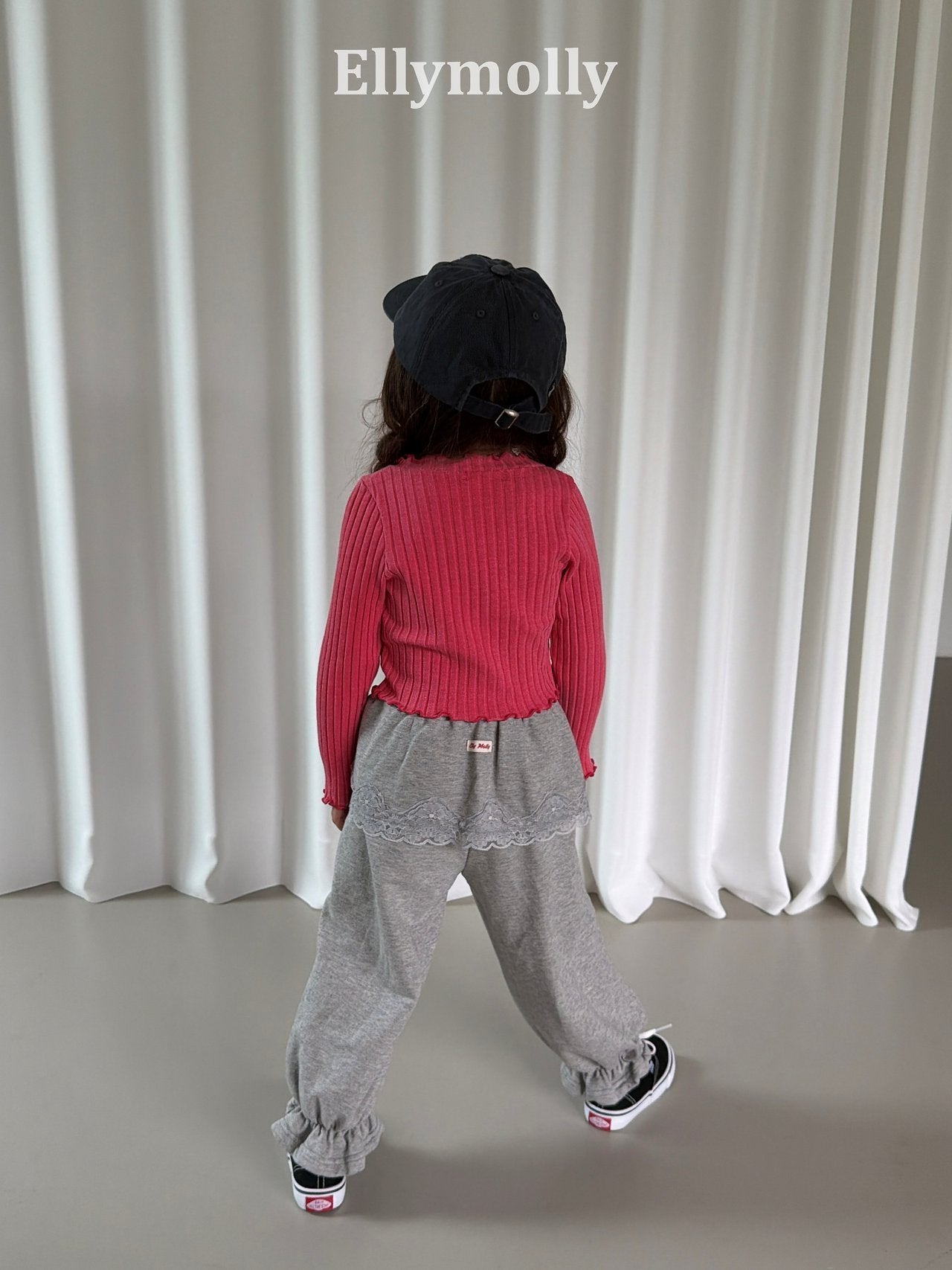 ［ELLY MOLLY］Cottage lace jogger pants