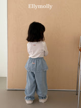 ［ELLY MOLLY］Cottage lace jogger pants