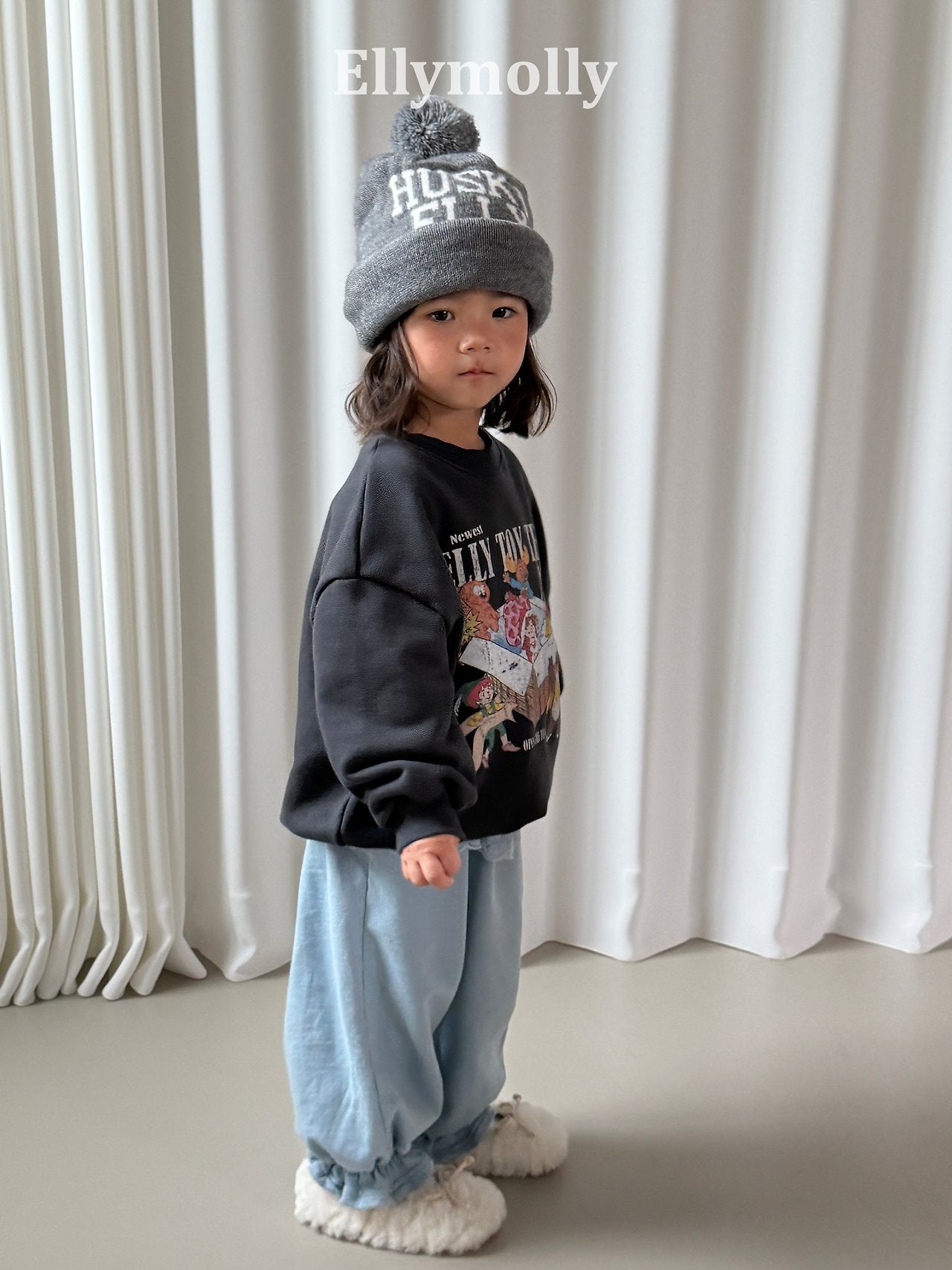 ［ELLY MOLLY］Cottage lace jogger pants