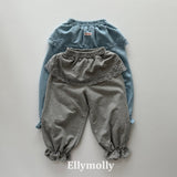 ［ELLY MOLLY］Cottage lace jogger pants