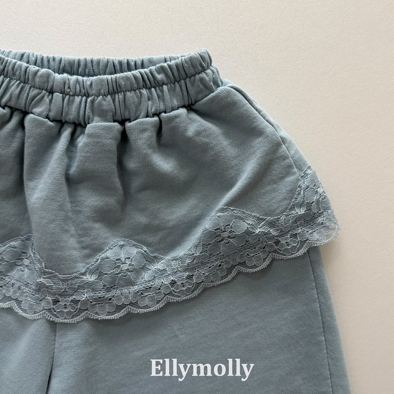 ［ELLY MOLLY］Cottage lace jogger pants