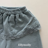 ［ELLY MOLLY］Cottage lace jogger pants