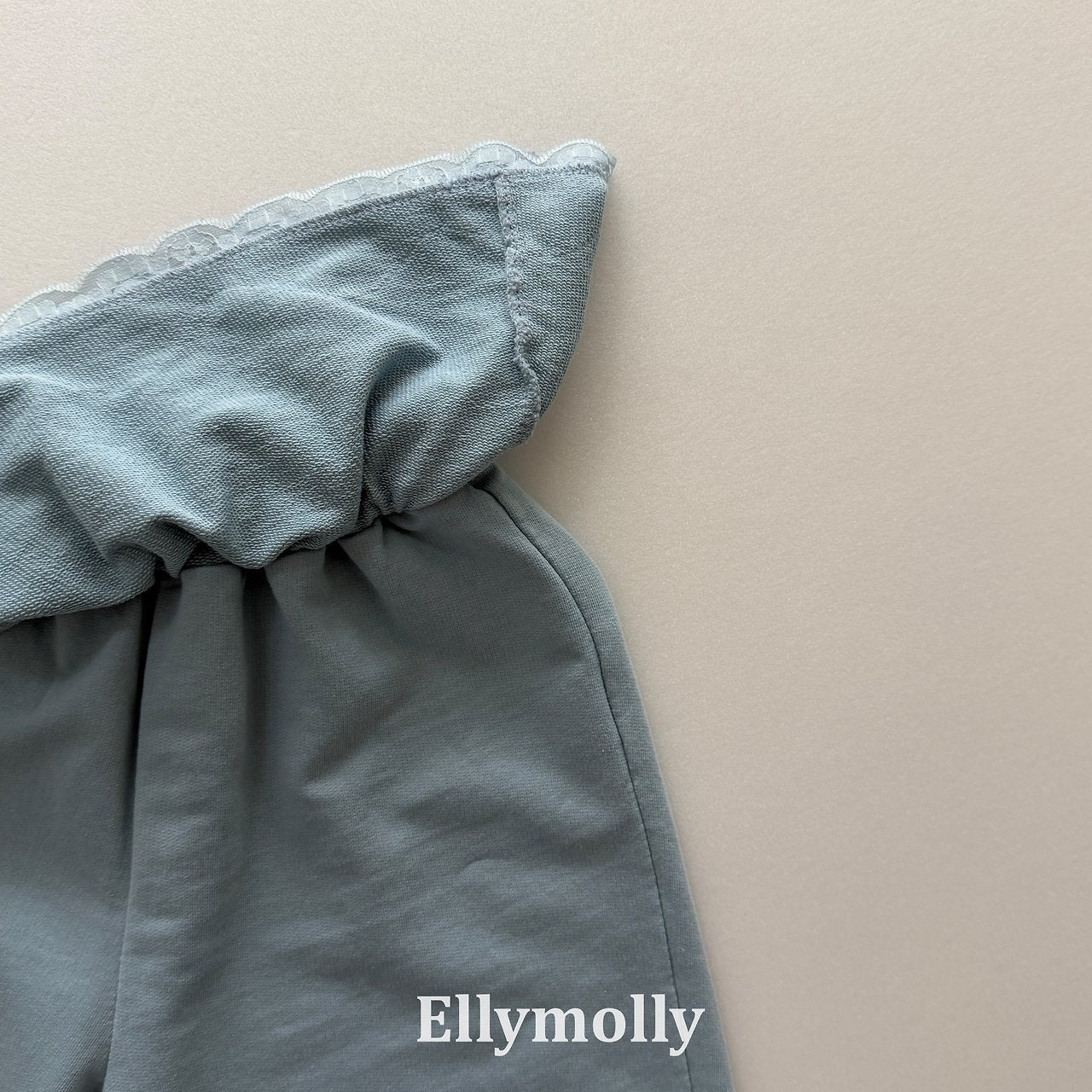 ［ELLY MOLLY］Cottage lace jogger pants