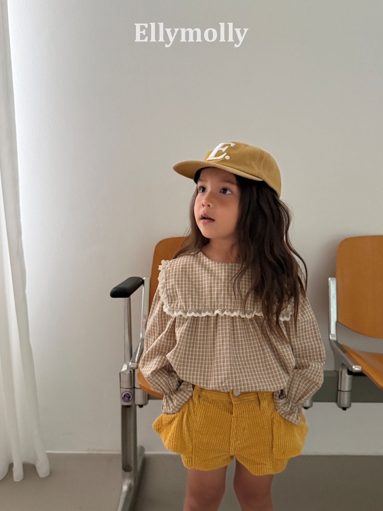 ［ELLY MOLLY］Vivi frill corduroy pants