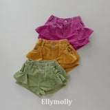 ［ELLY MOLLY］Vivi frill corduroy pants