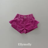 ［ELLY MOLLY］Vivi frill corduroy pants