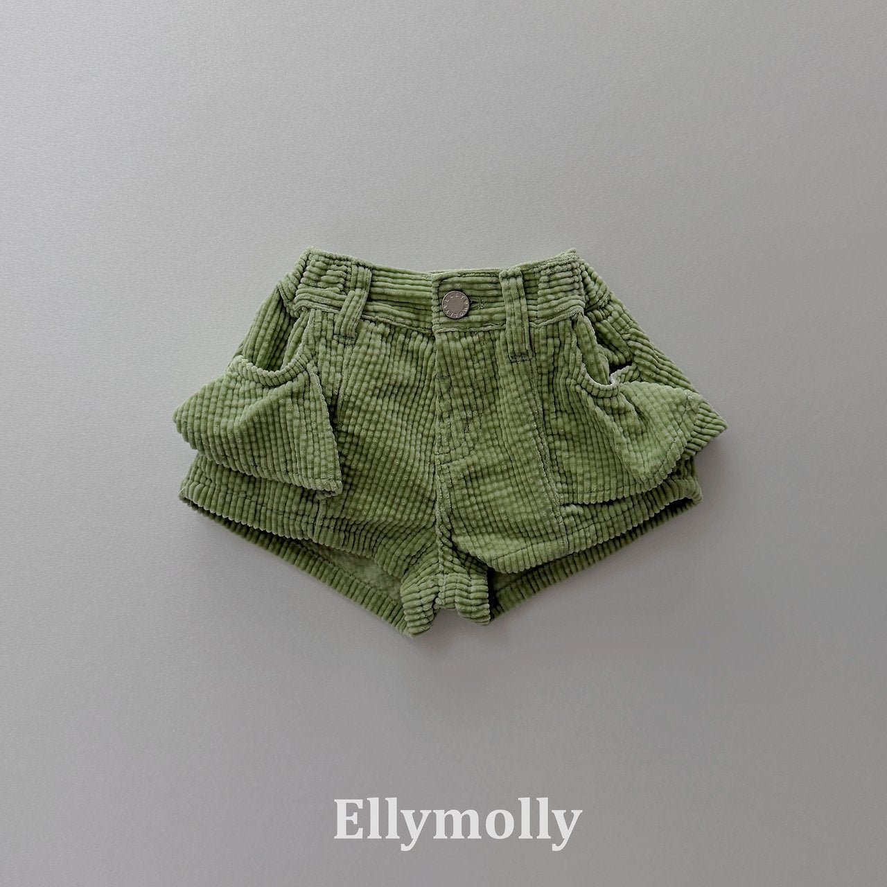 ［ELLY MOLLY］Vivi frill corduroy pants