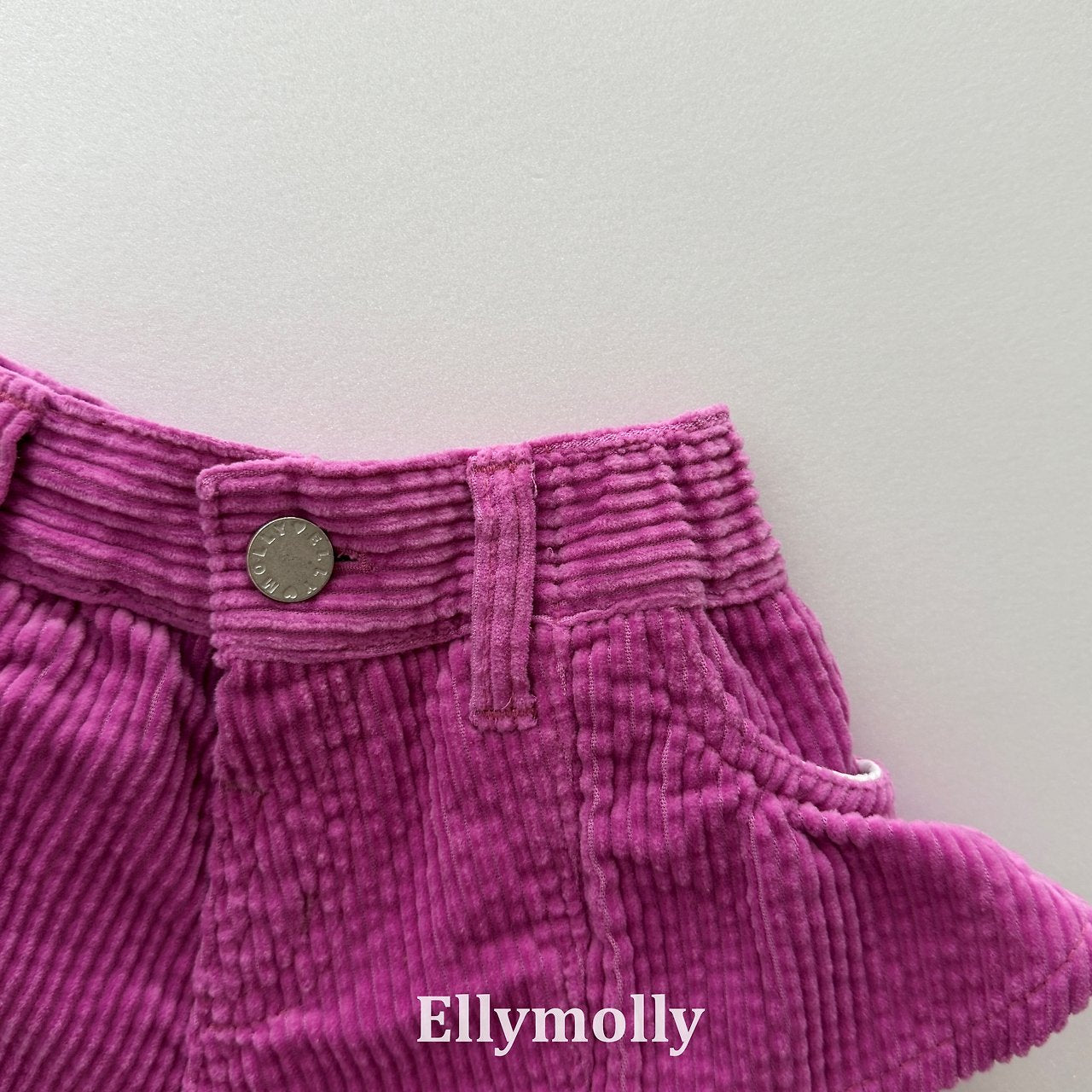［ELLY MOLLY］Vivi frill corduroy pants
